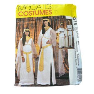 McCalls 4216 Sewing Pattern Size Small-XL Girls Cleopatra Greek Costume UNCUT